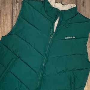 Adidas vintage puffer vest